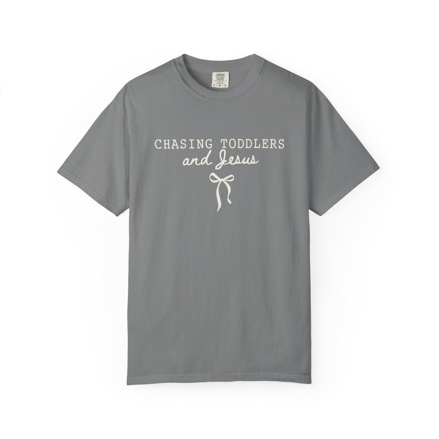 Chasing Toddlers and Jesus - Comfort Colors Christian Mama Tshirt
