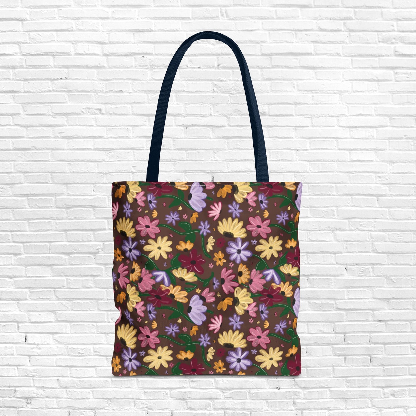 Piano Surprise Song Floral Printed Tote Bag