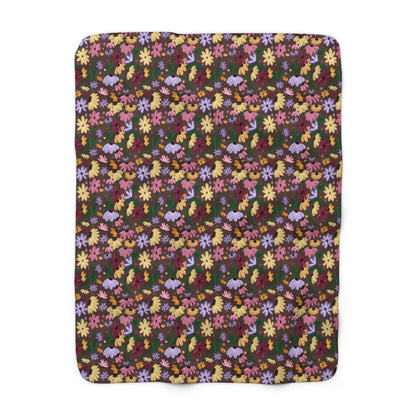 Surprise Song Floral Piano Blanket