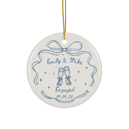 Personalized Engagement Ornament
