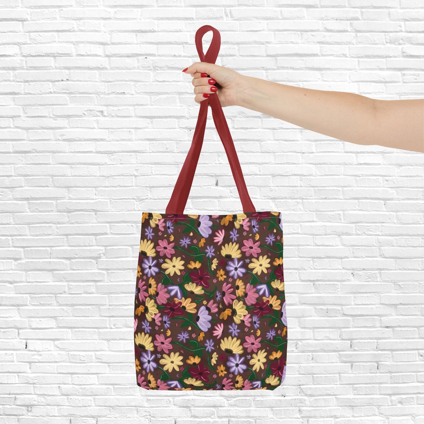 Piano Surprise Song Floral Printed Tote Bag