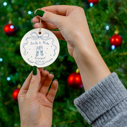 Personalized Engagement Ornament