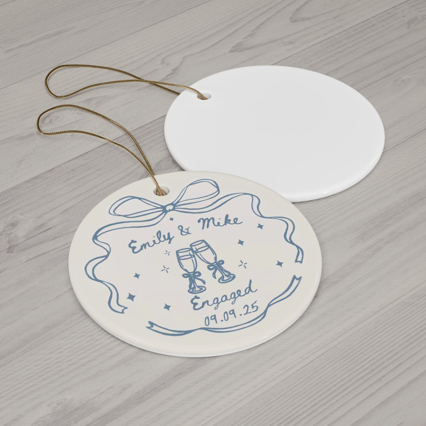 Personalized Engagement Ornament