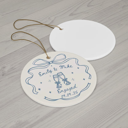 Personalized Engagement Ornament