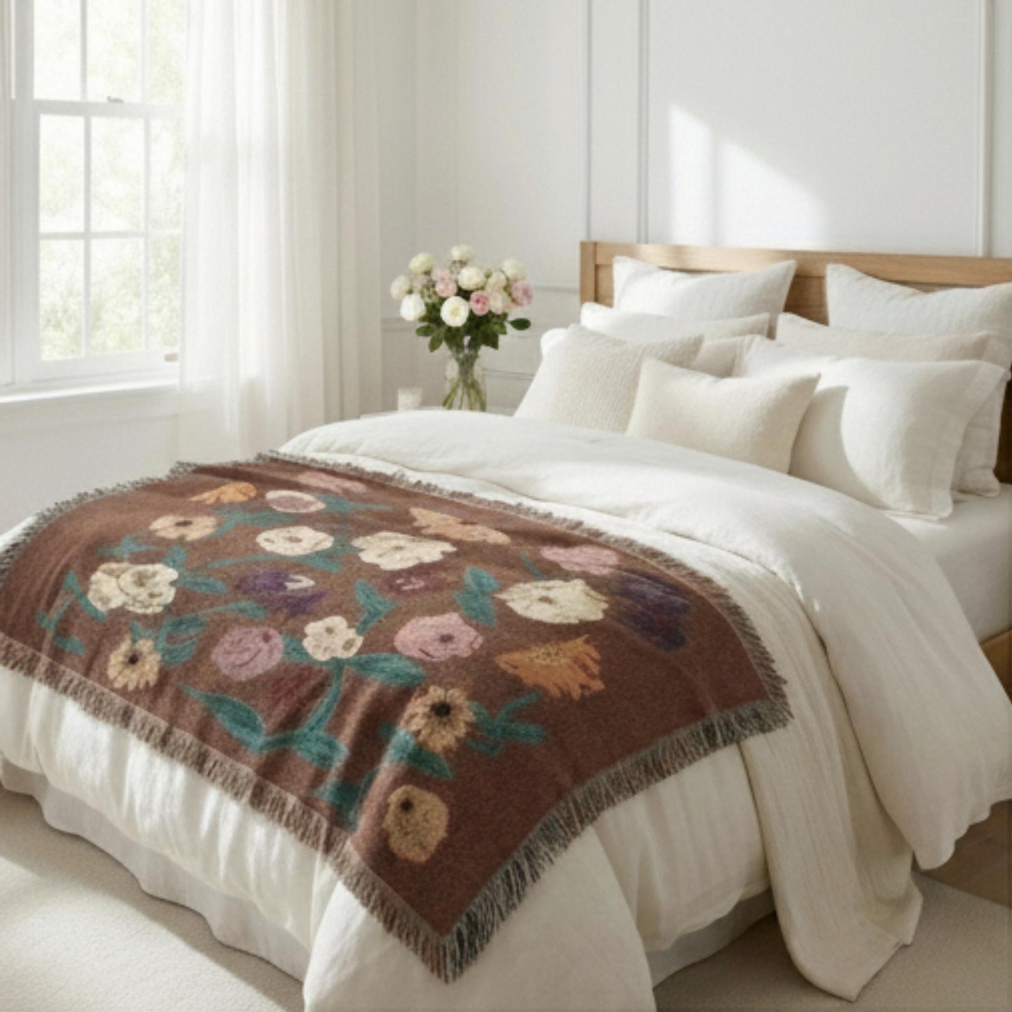 Floral Piano Surprise Song Woven Blanket - 2025 Concert Memory Keepsake