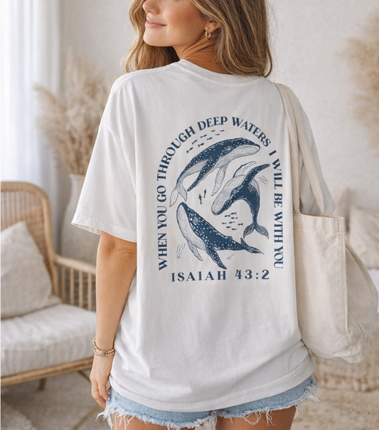 When You Go Through Deep Water Christian T-Shirt