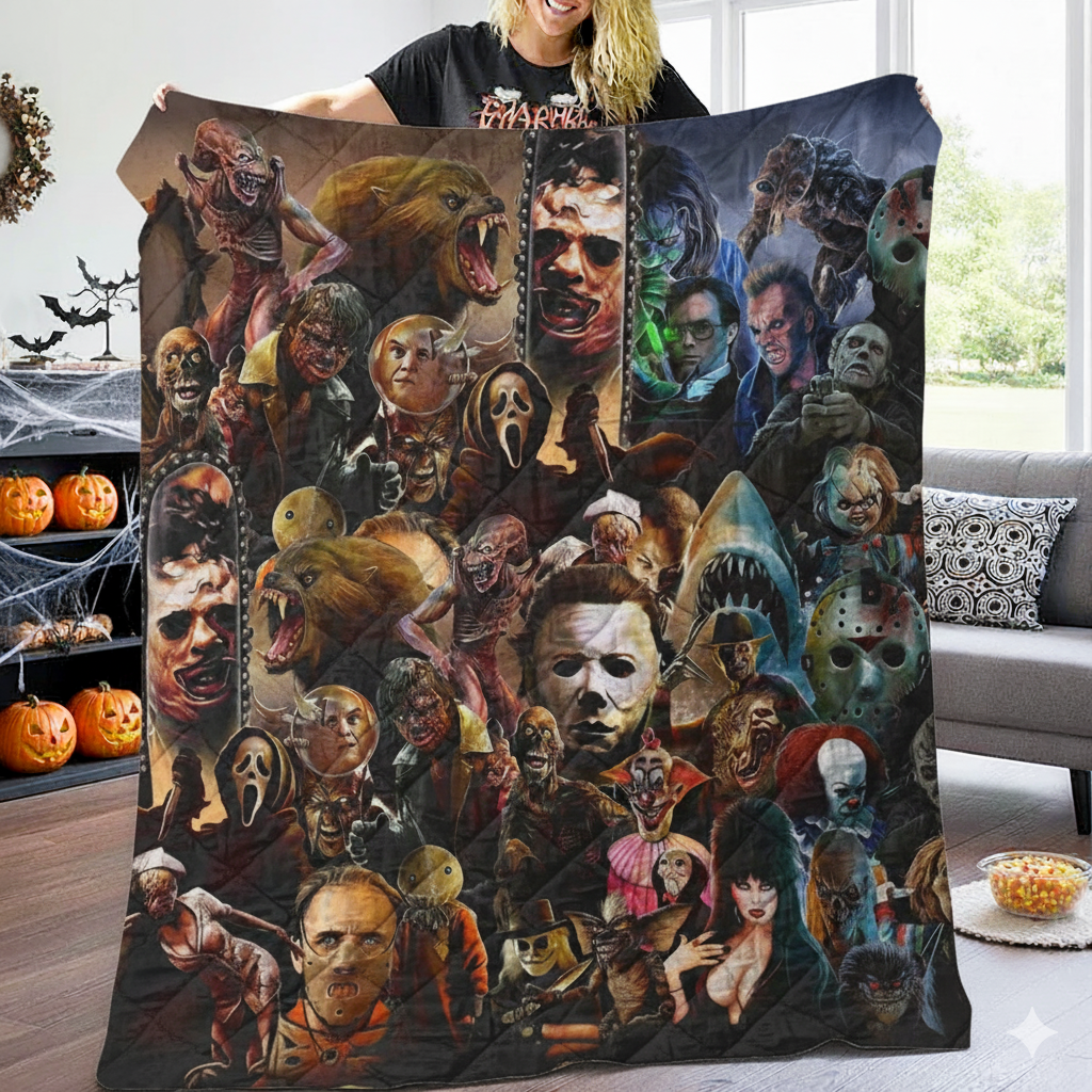 Horror Movie Gods Blanket