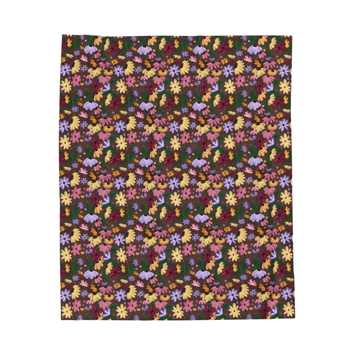 Surprise Song Floral Piano Blanket