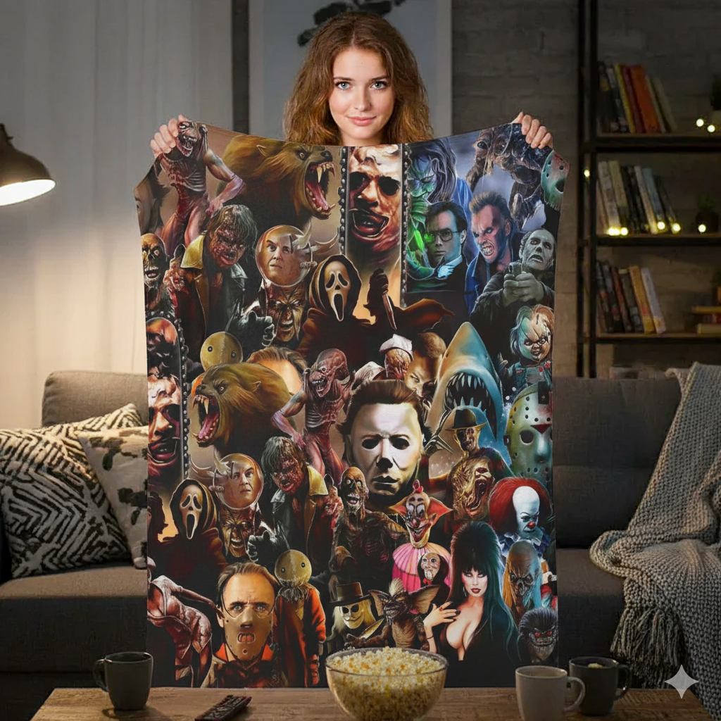 Horror Movie Gods Blanket