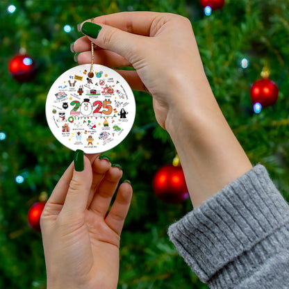 2025 Year in Review Christmas Ornament