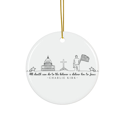 Deliver Us To Christ, Charlie Kirk Ornament