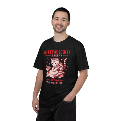 Valentines Cat Comfort Colors Shirt Kitty Biscuits Bakery T-Shirt Funny Vday Cat Lover Tee Cute Kitten Baking Cookies Love Tshirt Girlfriend