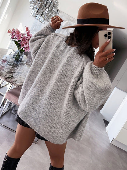 CozyKnit™ Oversized Drop Shoulder Sweater