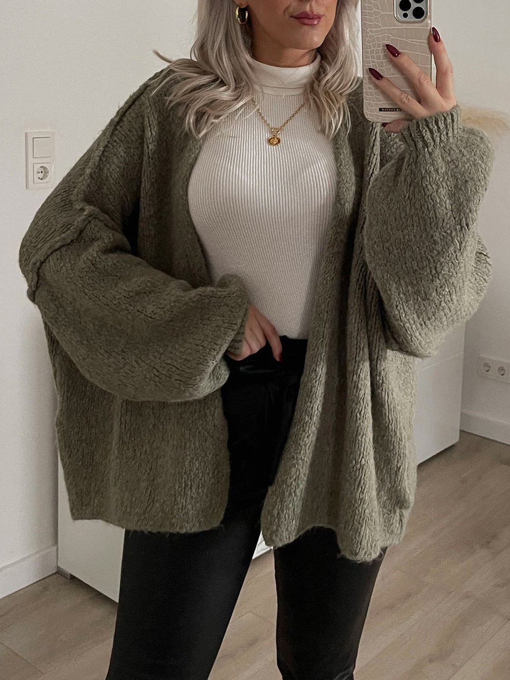 CozyKnit™ Oversized Drop Shoulder Sweater