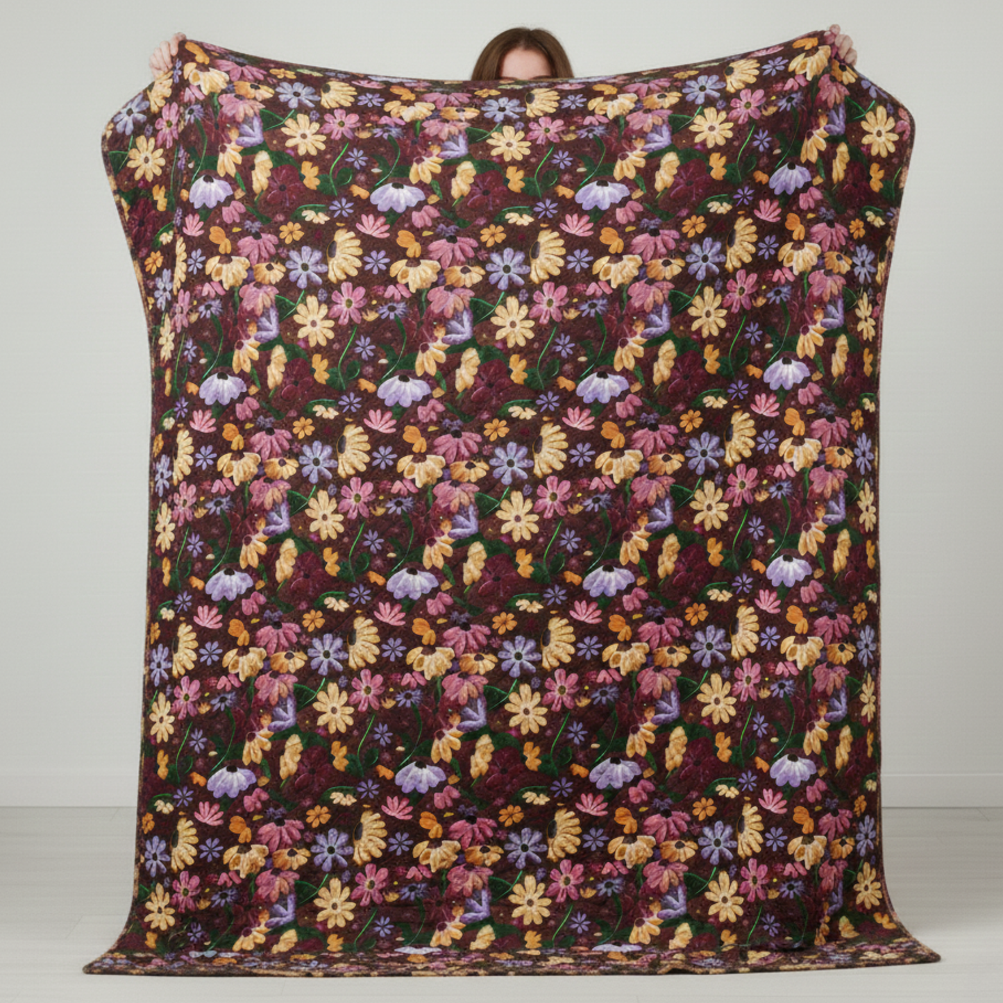 Surprise Song Floral Piano Blanket