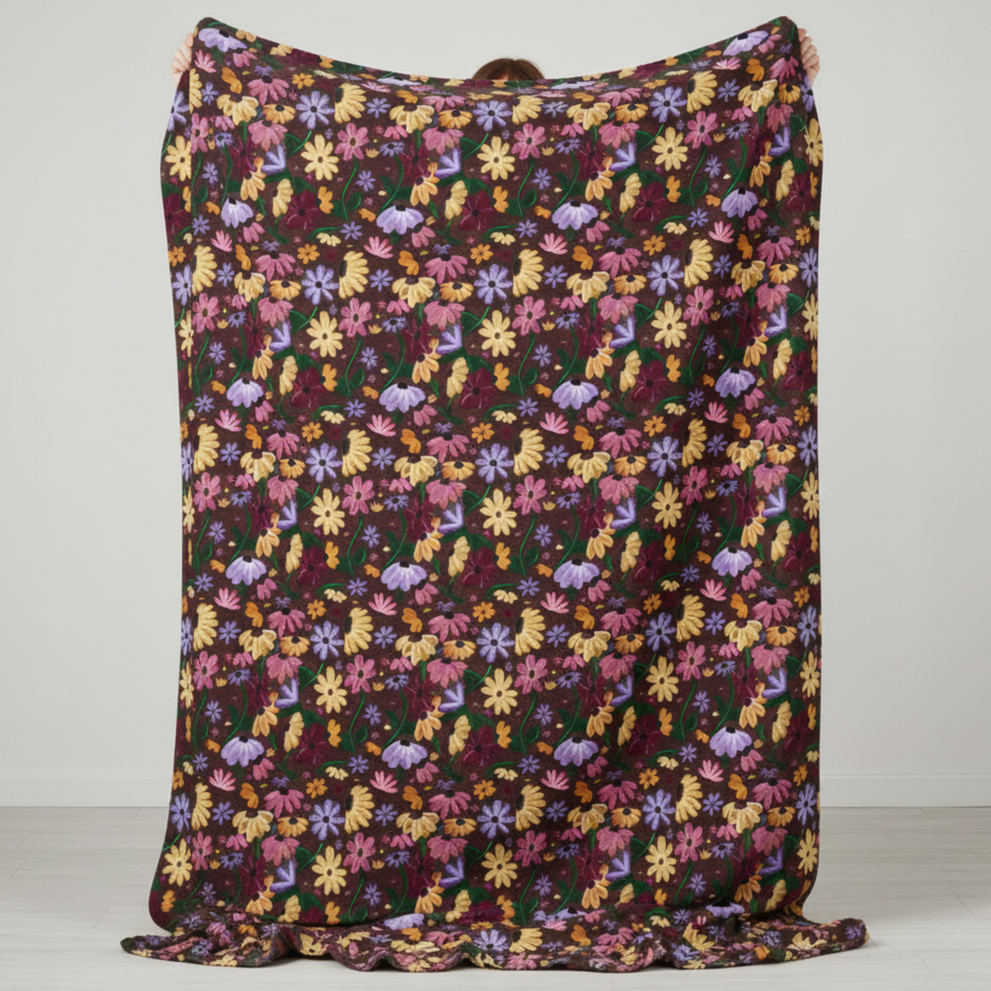 Surprise Song Floral Piano Blanket