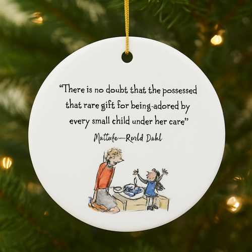 Sweet Matilda Ms. Honey Ceramic Quote Decoration/Keepsake Ornament
