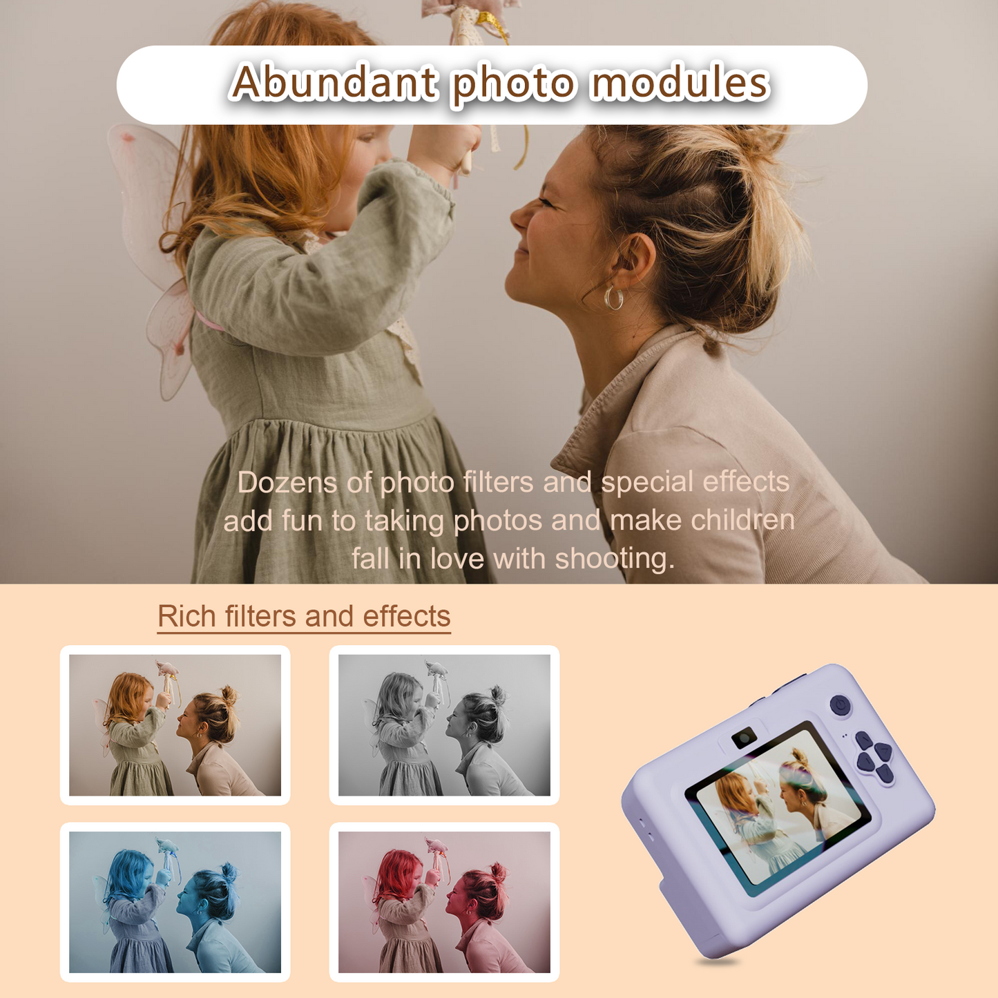 LumiPrint™ Instant Camera for Kids
