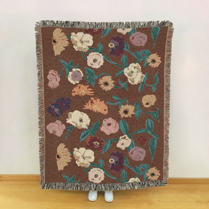 Floral Piano Surprise Song Woven Blanket - 2025 Concert Memory Keepsake