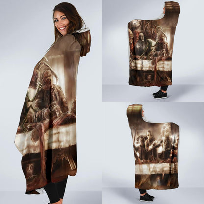 Horror Icon's Last Supper Premium Hooded Blanket