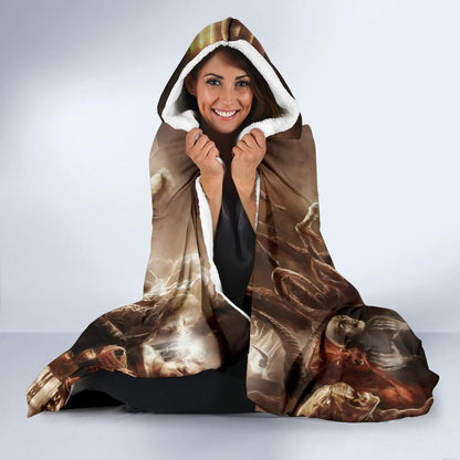 Horror Icon's Last Supper Premium Hooded Blanket